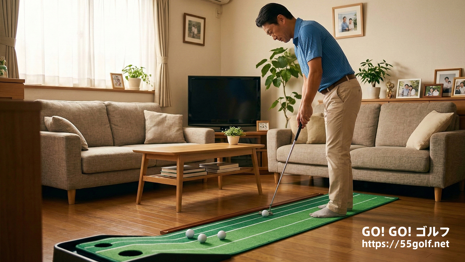 自宅でのパター練習
