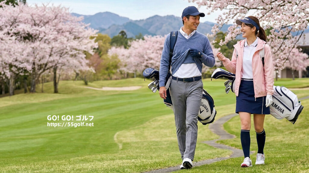 春のゴルフウェア